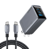 Anker Prime Charger (100W, 3 Ports, GaN) and USB-C to USB-C Cable (240W, 6 ft)