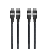 Anker USB-C to USB-C Cable (3 ft / 6 ft, 240W, Upcycled-Braided, 2-Pack)