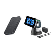 Anker MagGo Wireless Charging Station (3-in-1, Dock Stand) and Power Bank (10K, Slim)