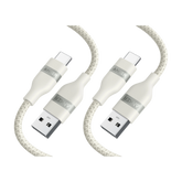 Anker USB-A to USB-C Cable (3 ft, Upcycled-Braided, 2 Pack)