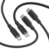 Anker 643 USB-C to USB-C Cable (Flow, Silicone, 240W, 2-Pack, Midnight Black)