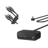 Anker 525 Charging Station and 2 Pack Anker New Nylon USB-C to USB-C Cable (6 ft)