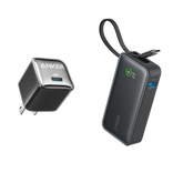 Anker Nano Power Bank (30W, Built-In USB-C Cable) and Anker Nano Charger (20W)