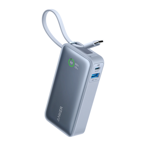 Anker Nano Power Bank (30W, Built-In USB-C Cable)