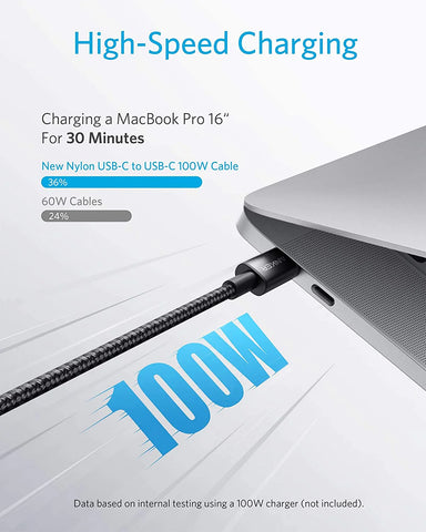Anker Prime Charger (200W, 6 Ports, GaN) and USB-C to USB-C 100W Cable (10 ft)