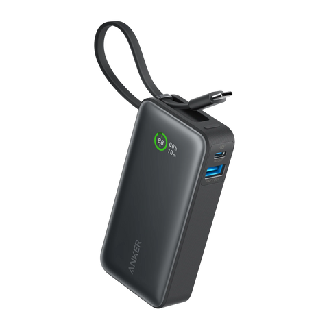 Anker Nano Power Bank (30W, Built-In USB-C Cable) and Anker Nano Charger (20W)