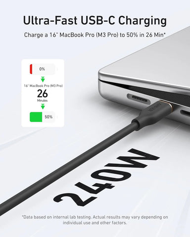 Anker 621 Magnetic Battery (MagGo) and Anker 643 USB-C to USB-C Cable (Flow, Silicone)