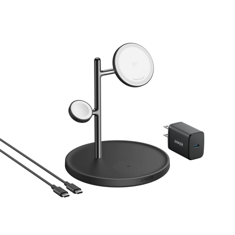 Refurbished Anker MagGo Wireless Charging Station (3-in-1 Stand)