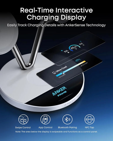 Anker Prime Wireless Charging Station (3-in-1, MagGo, AirCool, Dock Stand)