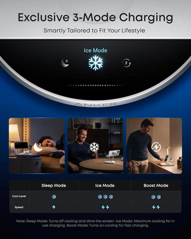 Anker Prime Wireless Charging Station (3-in-1, MagGo, AirCool, Dock Stand)