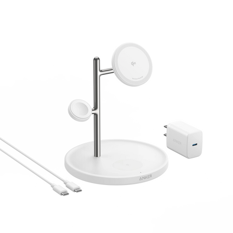 Refurbished Anker MagGo Wireless Charging Station (3-in-1 Stand)