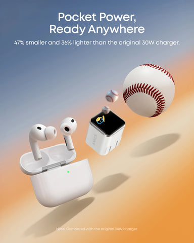 Anker Nano Charger (45W, Smart Display, 180° Foldable)