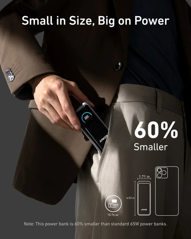 Anker Prime Power Bank (9.6K, 65W, Fusion) and Charger (200W, 6 Ports, GaN)