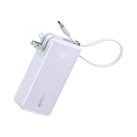 Anker Power Bank (10K, Fusion, Built-In Cable)