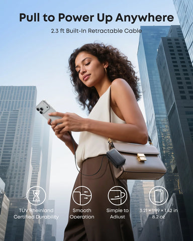 Anker Nano Power Bank (10K, 45W, Built-In Retractable USB-C Cable)