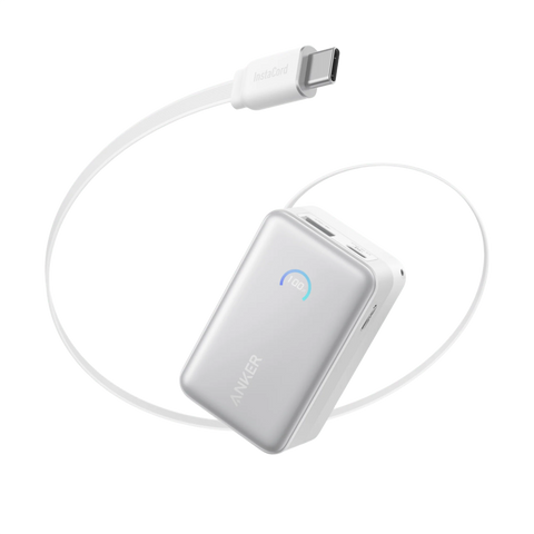 Anker Nano Power Bank (10K, 45W, Built-In Retractable USB-C Cable)