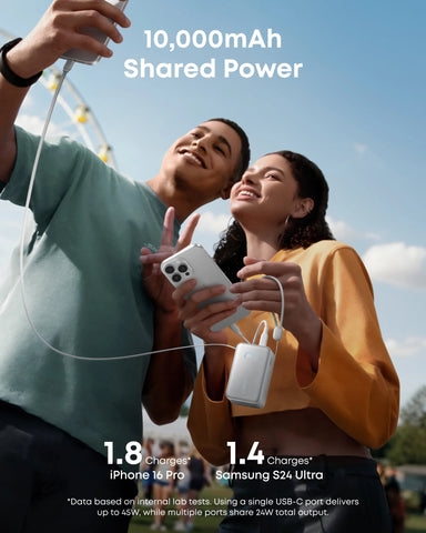 Anker Nano Charging Station (7-in-1, 100W) and Anker Nano Power Bank (10K, 45W, Built-In Retractable USB-C Cable)