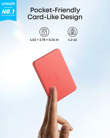 Anker Nano Power Bank (5K, MagGo, Slim)