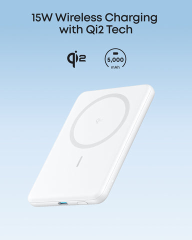 Anker Nano Power Bank (5K, MagGo, Slim)