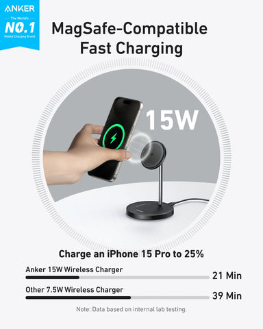 Anker MagGo Wireless Charger (2-in-1, Stand)