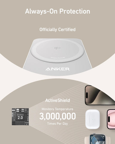 Anker MagGo Wireless Charging Station (Foldable 3-in-1) and Anker MagGo Power Bank (10K)