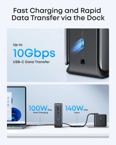 Anker Nano Docking Station (13-in-1, Triple Display, Built-In Removable Hub)