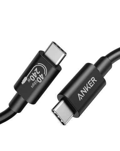 Anker 515 USB-C to USB-C Cable (Thunderbolt 4 Compatible)（2 packs）