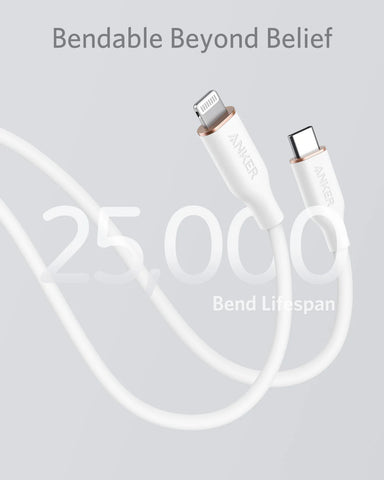 Anker 641 USB-C to Lightning Cable (Flow, 3 ft Silicone)