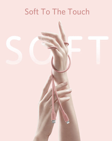 Anker 641 USB-C to Lightning Cable (Flow, 3 ft Silicone)