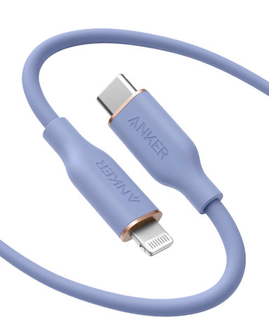 Anker 641 USB-C to Lightning Cable (Flow, 3 ft Silicone)