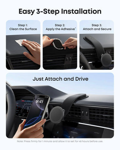 Anker Nano 75W Car Charger and Anker Nano Car Mount (Magnetic, Detachable Pad)