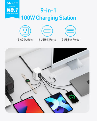 Anker Charging Station (9-in-1, 100W)
