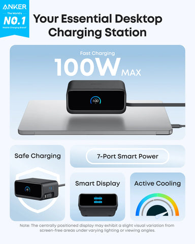Anker Nano Charging Station (7-in-1, 100W) and Anker USB-A to USB-C Cable
