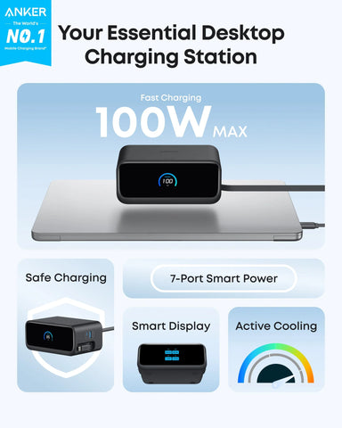 Anker Nano Charging Station (7-in-1, 100W) and Anker Nano Power Bank (10K, 45W, Built-In Retractable USB-C Cable)