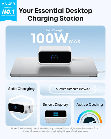 Anker Nano Charging Station (7-in-1, 100W) and Anker USB-A to USB-C Cable