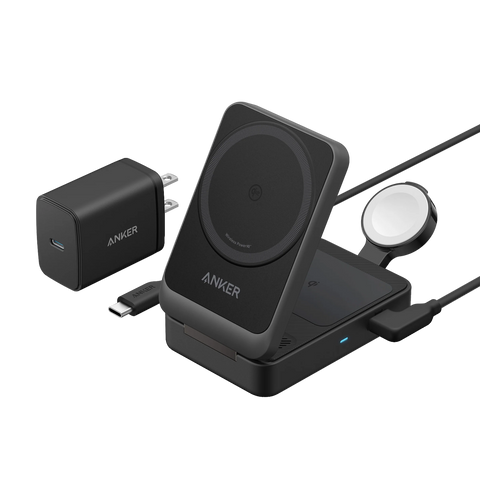 Anker MagGo Wireless Charging Station (Foldable 3-in-1)