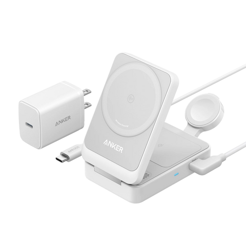 Anker MagGo Wireless Charging Station (Foldable 3-in-1) and Anker MagGo Power Bank (10K)