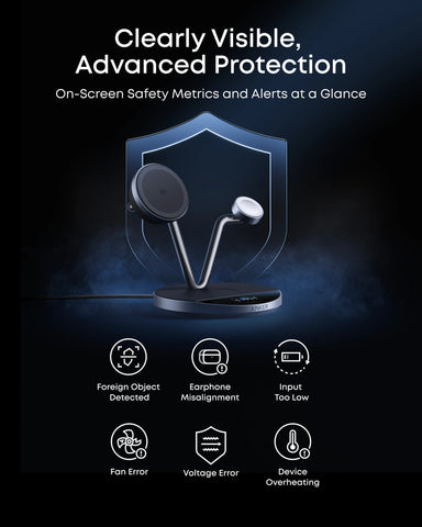 Anker Prime Wireless Charging Station (3-in-1, MagGo, AirCool, Dock Stand)