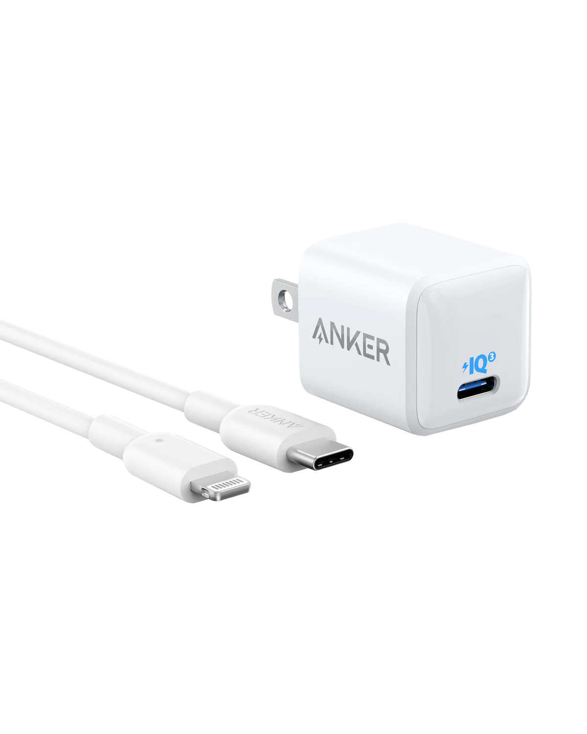 Anker 511 Charger (Nano) with USB-C to Lightning Cable