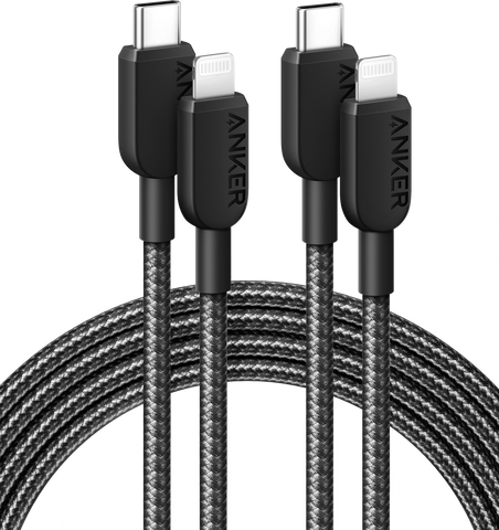 Anker 310 USB-C to Lightning Cable (6 ft, 2-Pack)