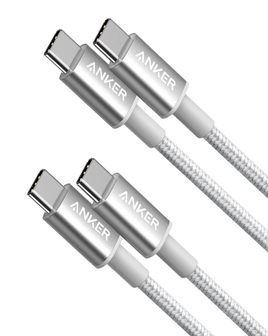 2-Pack New Nylon USB C to USB C Cable (3.3ft 60W)