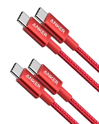 2-Pack New Nylon USB C to USB C Cable (3.3ft 60W)