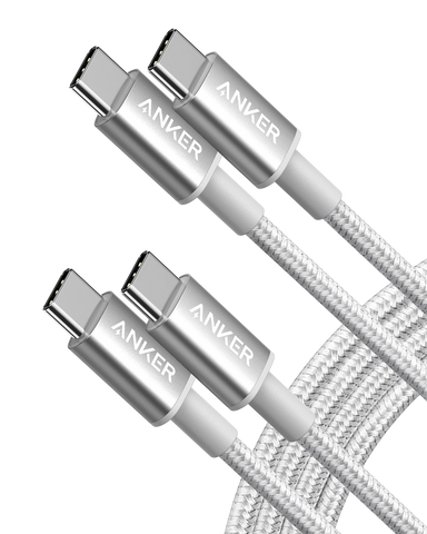 2-Pack Anker New Nylon USB-C to USB-C Cable (3 ft / 6 ft, 60W)