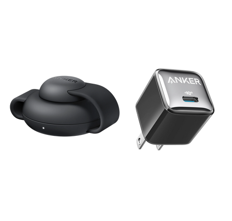 Anker MagGo Wireless Charging Station (3-in-1, Foldable Pad)  and Anker Nano Charger (20W)