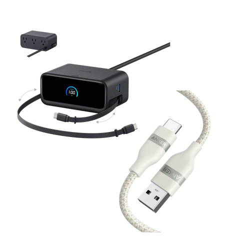Anker Nano Charging Station (7-in-1, 100W) and Anker USB-A to USB-C Cable