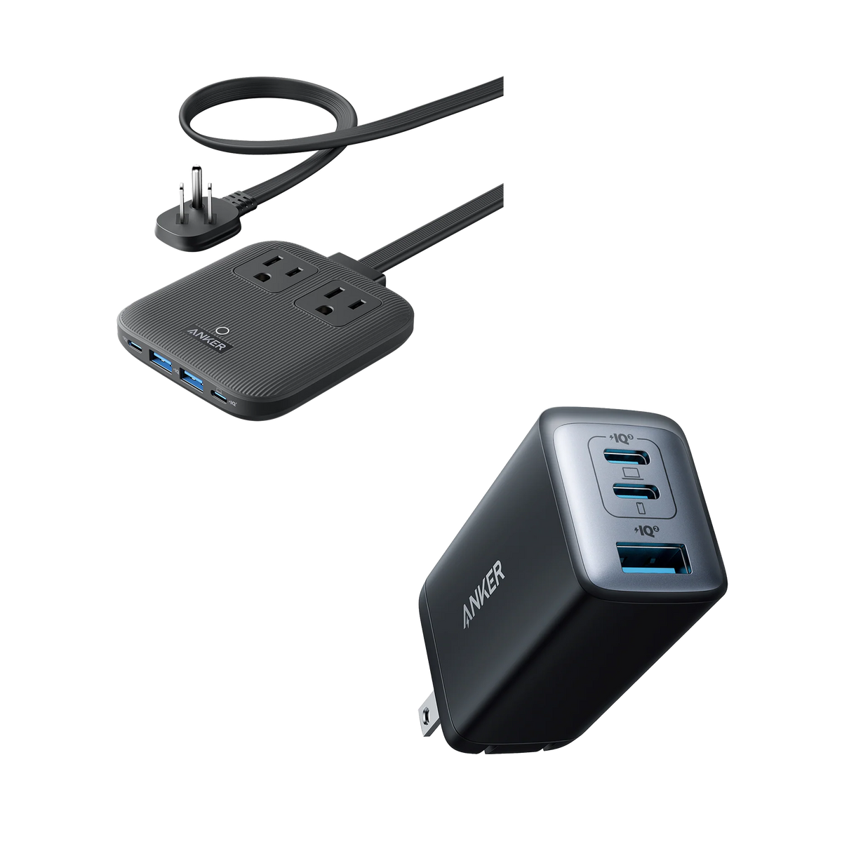Anker Nano Charging Station (6-in-1, 67W) and Anker 735 Charger (Nano II 65W)