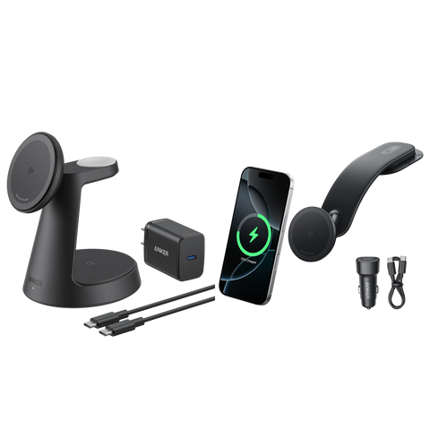 Anker MagGo Wireless Charging Station and Anker Nano Wireless Car Charger