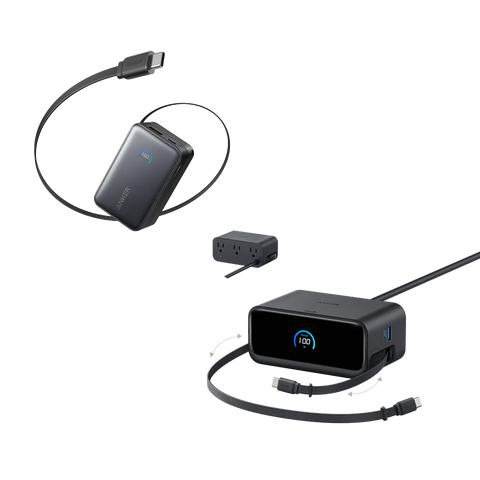 Anker Nano Charging Station (7-in-1, 100W) and Anker Nano Power Bank (10K, 45W, Built-In Retractable USB-C Cable)