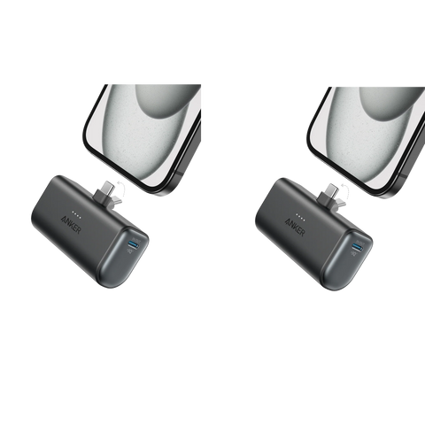 Anker Nano Power Bank (22.5W, Built-In USB-C Connector)-2 Pack