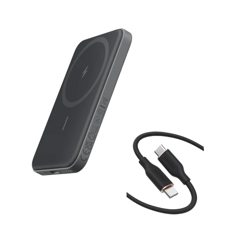 Anker 621 Magnetic Battery (MagGo) and Anker 643 USB-C to USB-C Cable (Flow, Silicone)